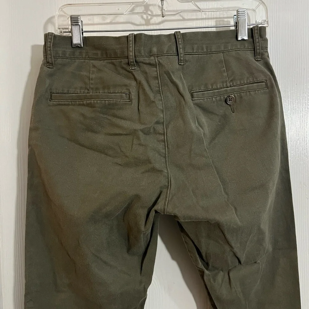 J. Crew Flex Slim Men's Olive Khaki Chinos